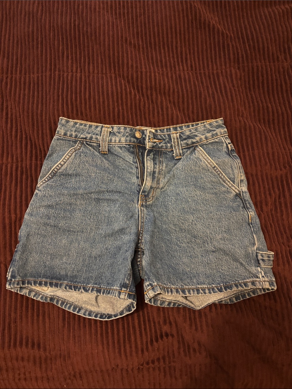 Womens Classic Denim Shorts - Blue